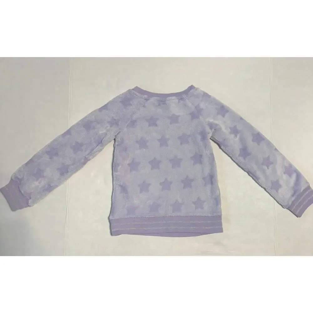 More than Magic Girls XS Sleepwear Top‎ Warm Cozy Soft Stars Dreamy Loungewear